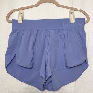 Lululemon Athletica Shorts Logo Waistband Elastic Yoga Running
